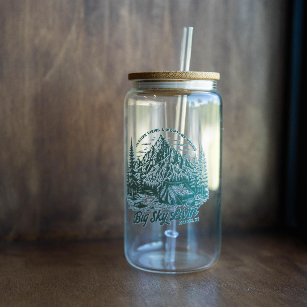 16oz Big Sky Livin Glass Tumbler